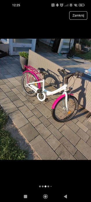 Rowerek 20 cali Nexus Shimano biały róż