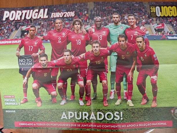 poster seleção portuguesa apuramento Euro 2016 com Ronaldo