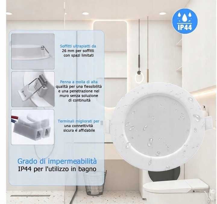 Oczko sufitowe LED 4W 4000k podtynkowe WeshLMPO 10szt Nowe! Okazja!