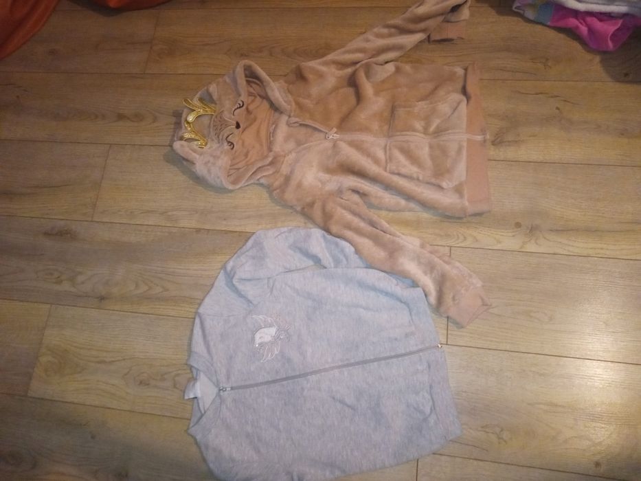 Dwie bluzy dla dziewczynki rozmiar 140