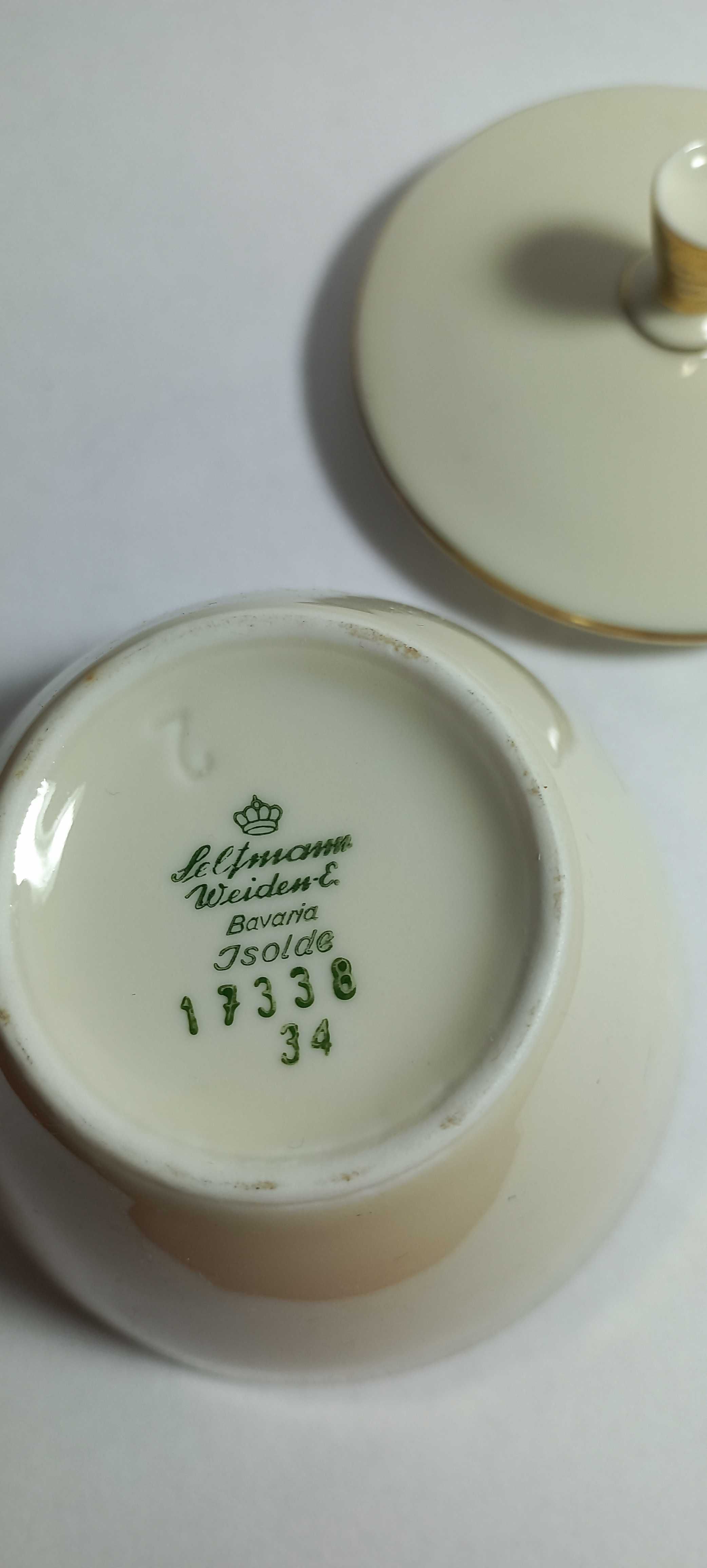 Cukierniczka  porcelanowa . Seltmann Weiden , Bawaria , sygnatura.