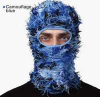 Kominiarka balaklawa niebieska yeat maska drill streetwear y2k
