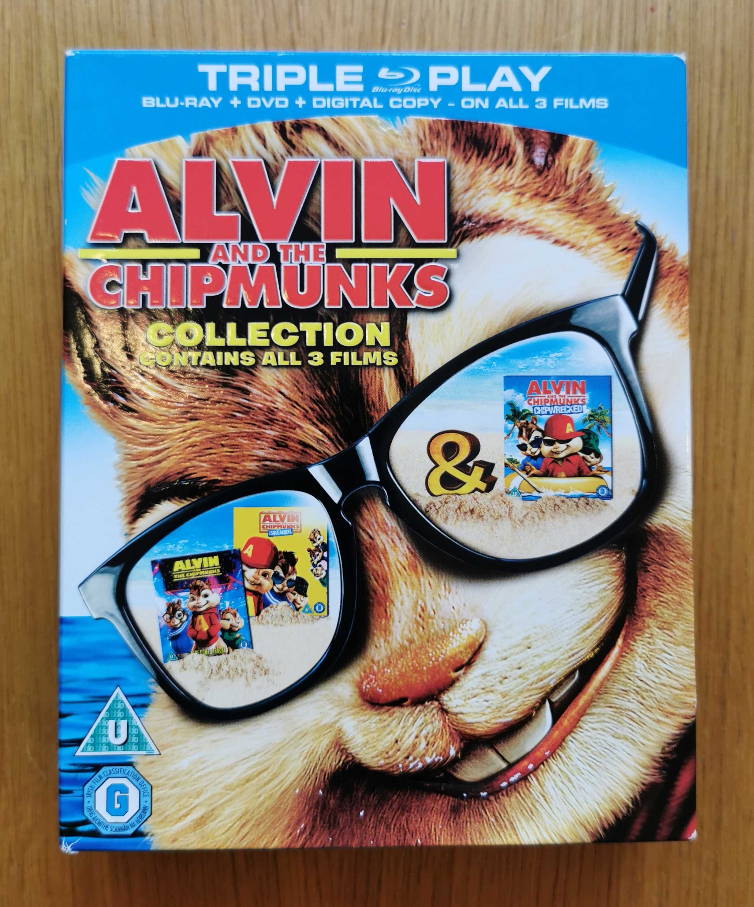 Alvin and the Chipmunks 1-3 (Alvin I Wiewiórki 1-3) 3x Blu-ray +3x DVD