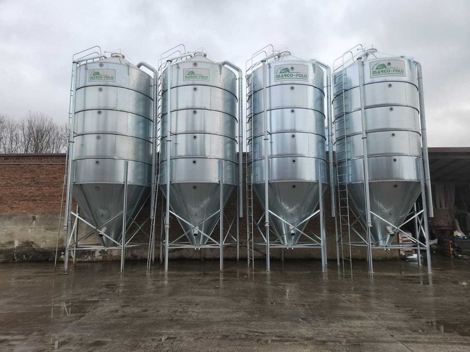 Silos Zbożowy Paszowy Silosy 3/5/6/8/9/12/15/18/20/25/30/35/40 t Nowe