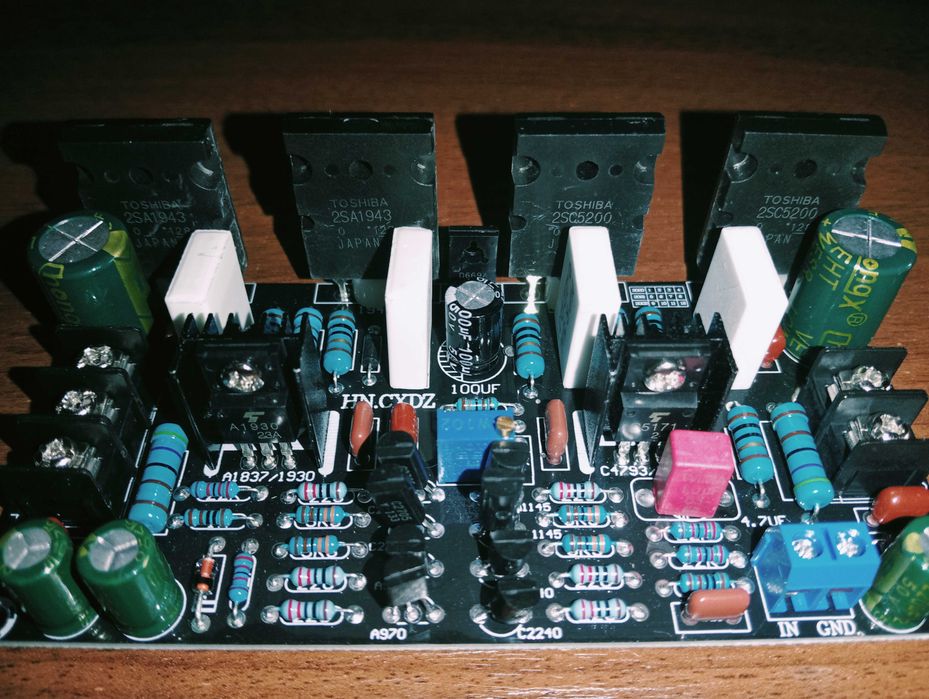 200Вт mono на  2SA1943 + 2SC5200