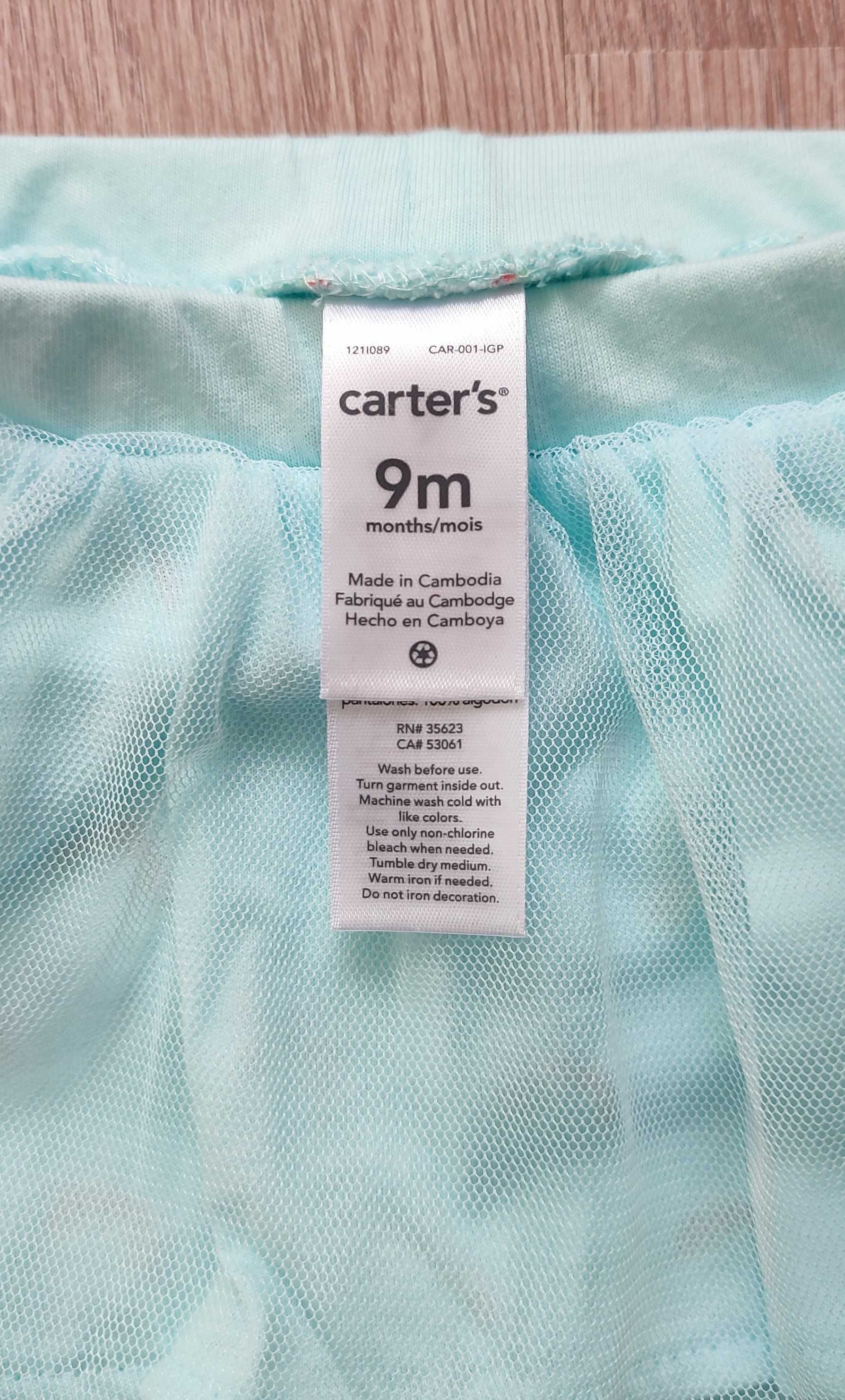 Новые детские штаны Carter's на девочку, 9 мес., рост 72 см