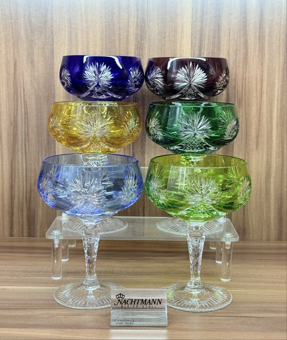 Хрустальные креманки шампанки Joska/Nachtmann серия Schluderstein GDR