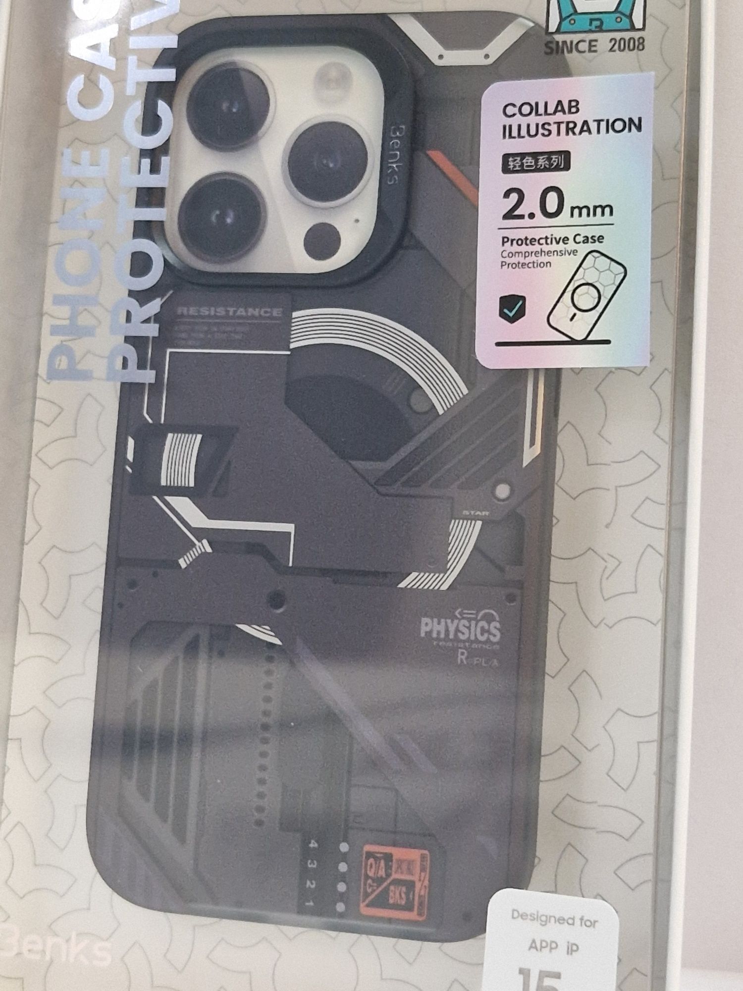 Benks Etui Magnetic Mecha Series do Iphone 15 Pro Max czarny