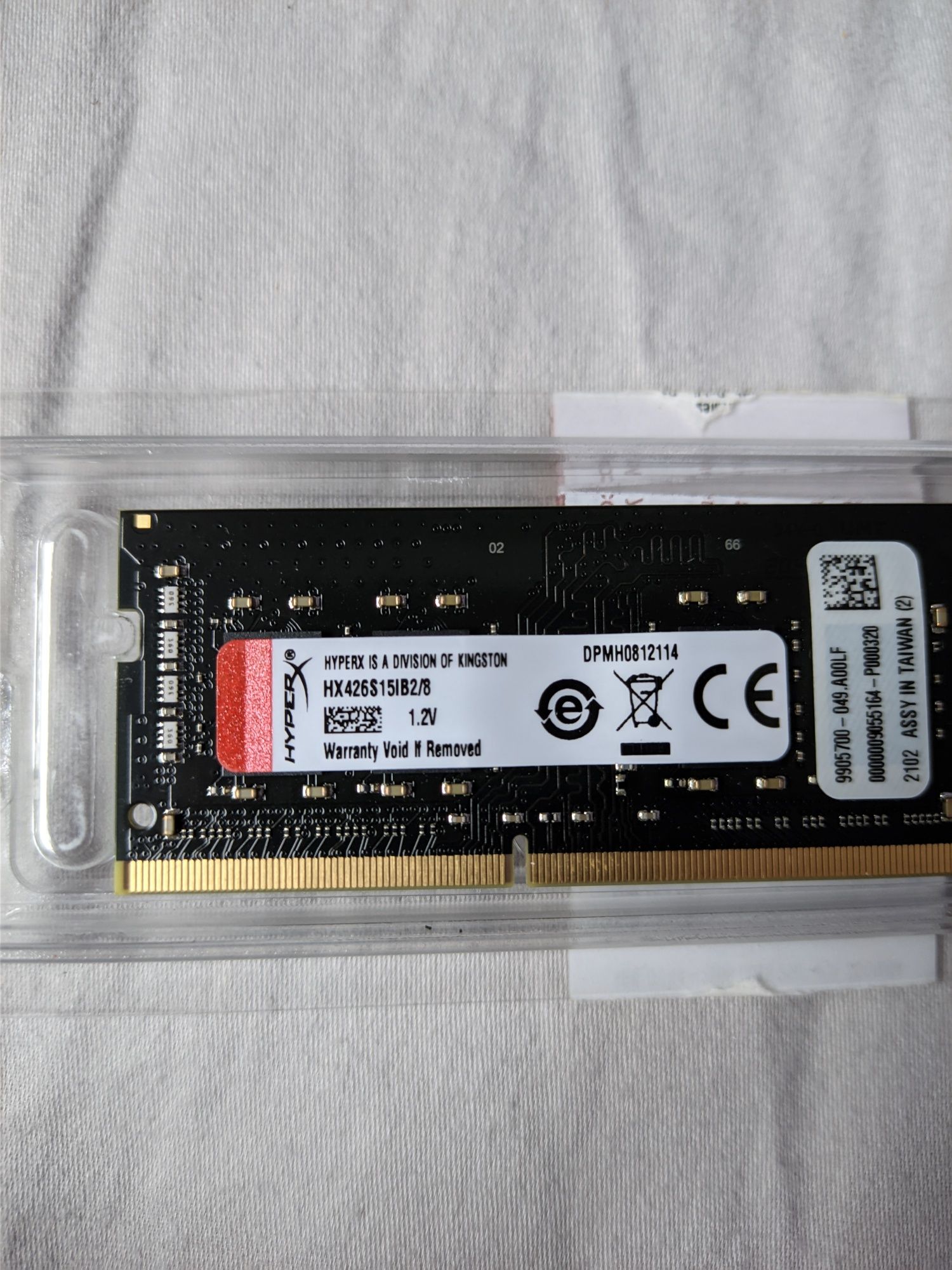 Pamięć RAM Hyper X DDR 4 8gb RAMM do laptopa
