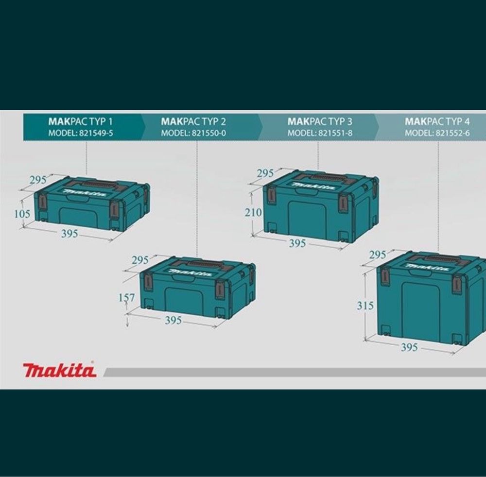 MAKITA skrzynka kufer walizka systemowa MAKPAC TYP 1