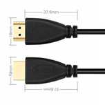 Kabel Hdmi 2.0 High Speed Premium 4k Uhd Fhd 3d 48 Bit Tv Pozłacany 3m