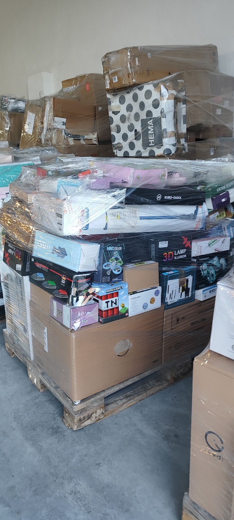 Palety Boxy mix Amazon i inne