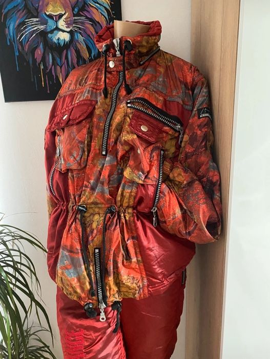 Dwuczęściowy Kombinezon retro, kombinezon z lat 80 tych