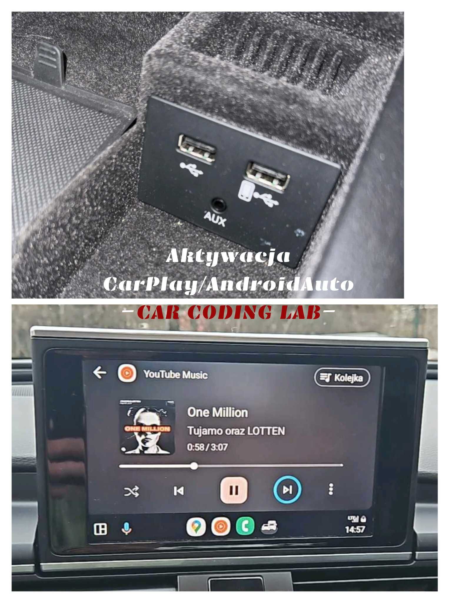 Aktywacja AppConnect AndroidAuto CarPlay SmartLink Audi VW Skoda Seat