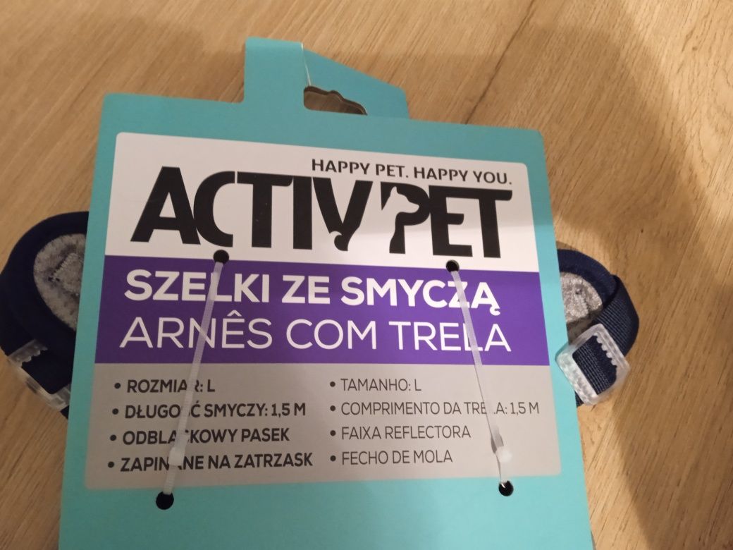 Szelki dla psa ze smyczą activpet