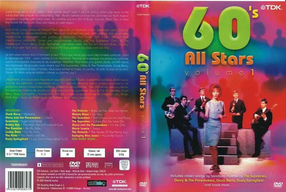 60'S All Stars - Vol.1 - 2003 - DVD - ORIGINAL