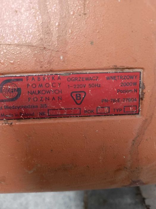 Zabytkowy ogrzewacz Biofiz klasyka PRL