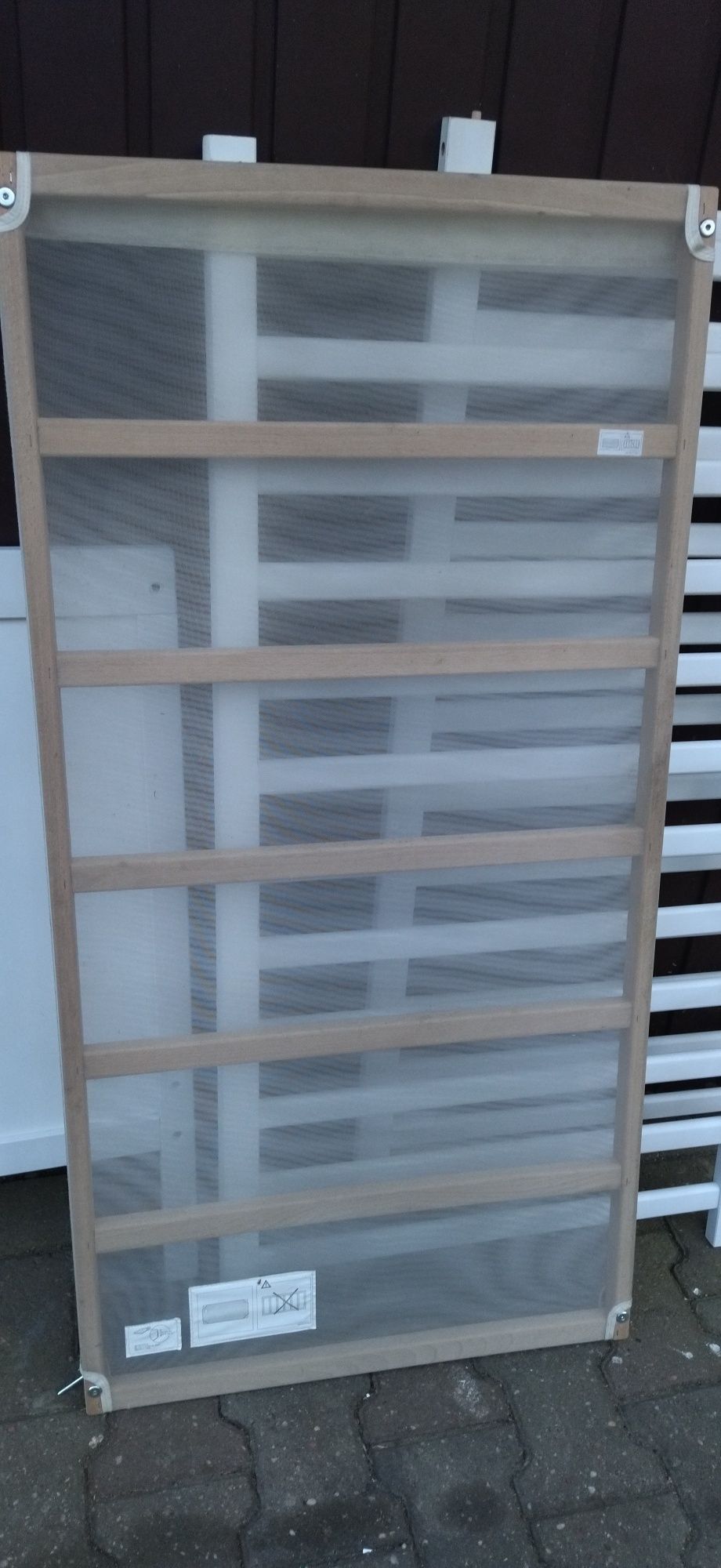 Łóżeczko drewniane z materacem  Ikea SUNDVIK 60 x 120 cm biały