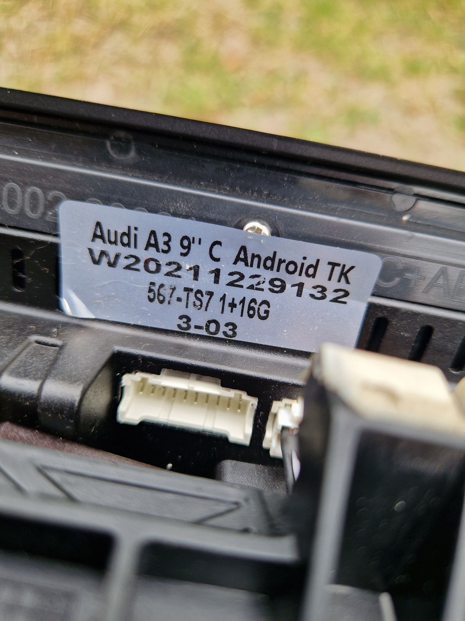 Audi a3 8p 2DIN Radio 9Cali ANDROID DVD NAWIGACJA Tablet 08-12r.