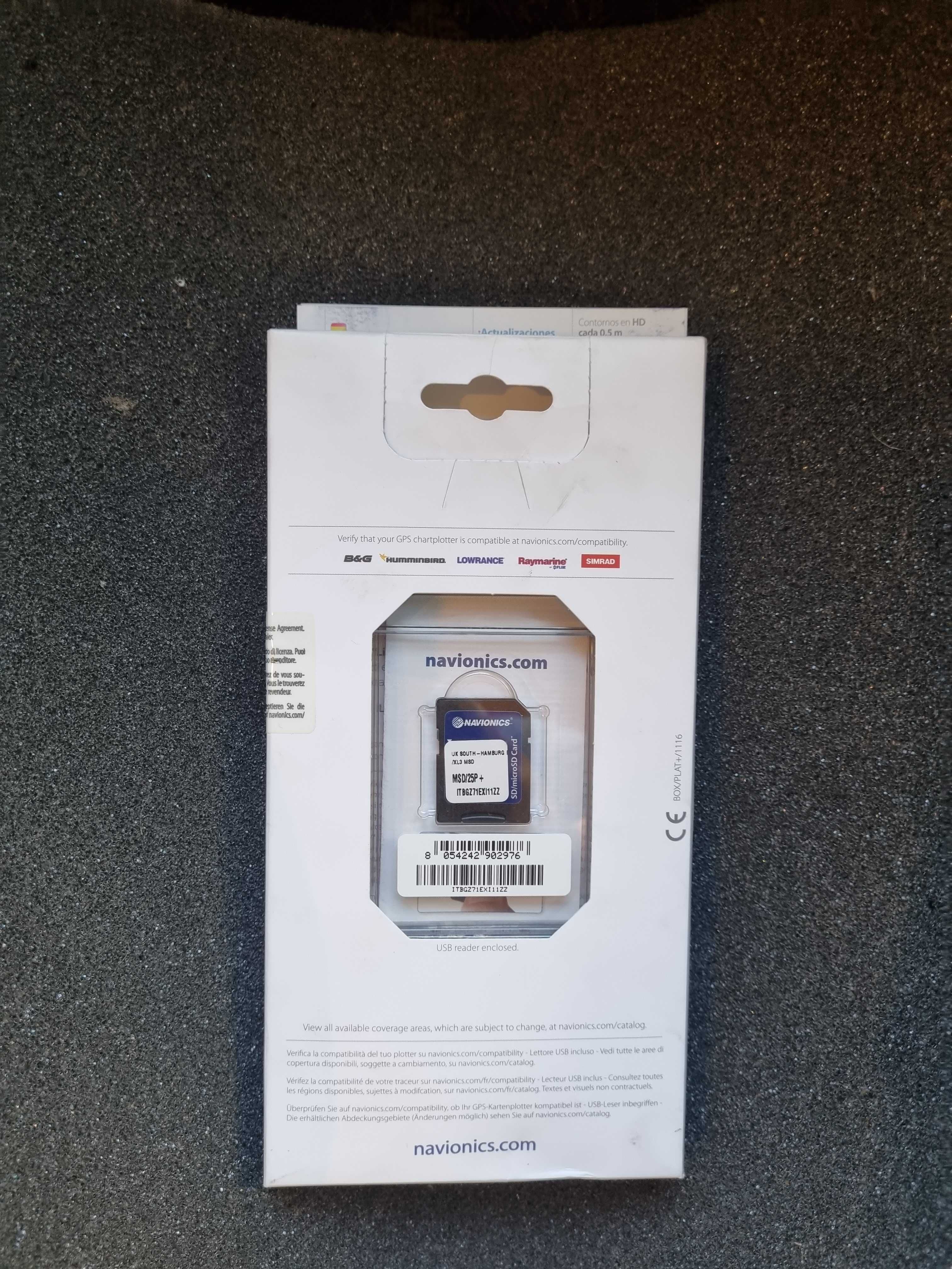 mapy navionics platinum +      msd/25p + uk/hamburg