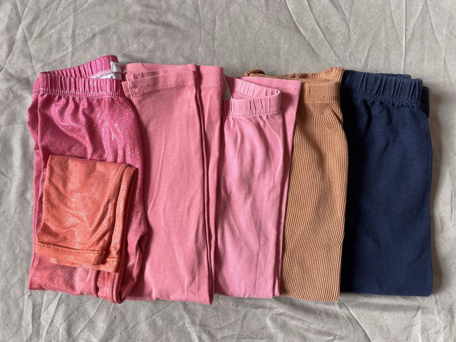 Paka zestaw legginsy 5 sztuk rozmiar 98