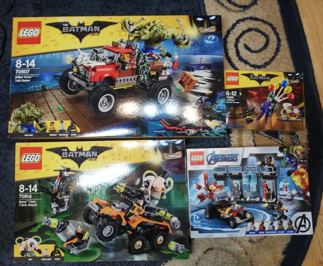 Lego Batman movie Marvel Avengers 70900, 70907, 70914, 76167