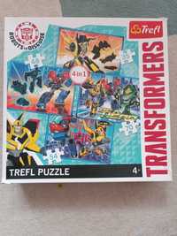 Zestaw 4x puzzle Transformers Trefl