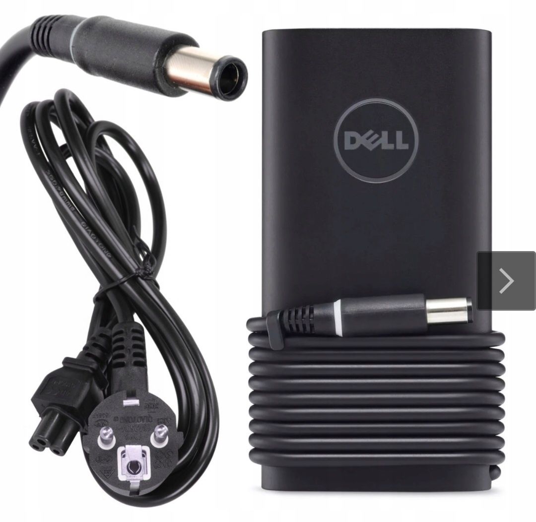 ORYGINALNY zasilacz Dell 90W 19.5V 4.62A ładowarka + kabel wtyk 7,4mm