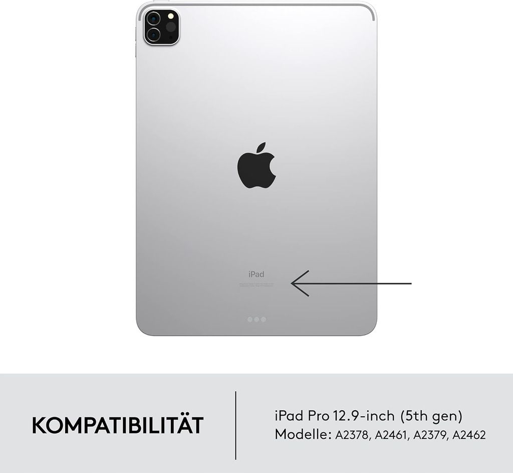 Klawiatura Logitech Combo Touch Apple iPad Pro 12.9 Układ QWERTZ