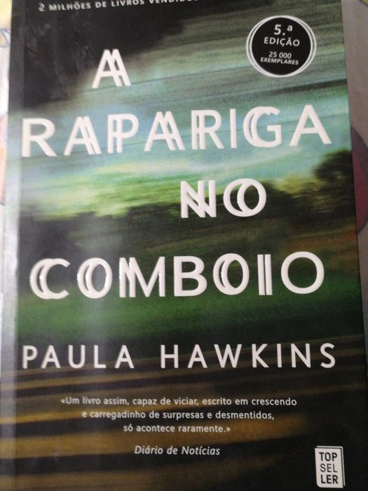 Livro "A Rapariga no Comboio" de Paula Hawkins