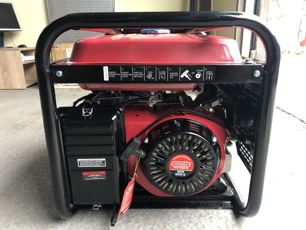Генератор Oshima MPD-5.5 кВт-D медная обмотка AVR электростартер