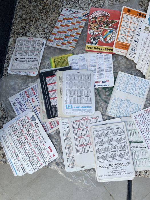 Colecao de Calendarios de Bolso Antigos e Raros
