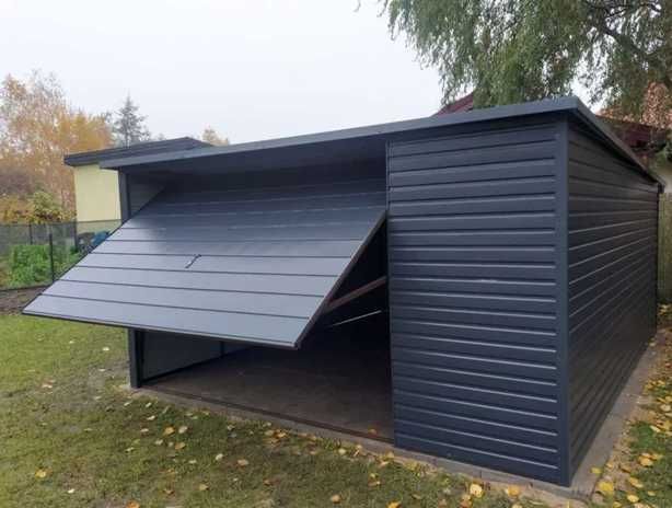 Garaż 4x5 Premium Drewnopodobny Schowek Na Samochód