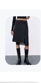 Спідниця Zara міді 2 в 1.