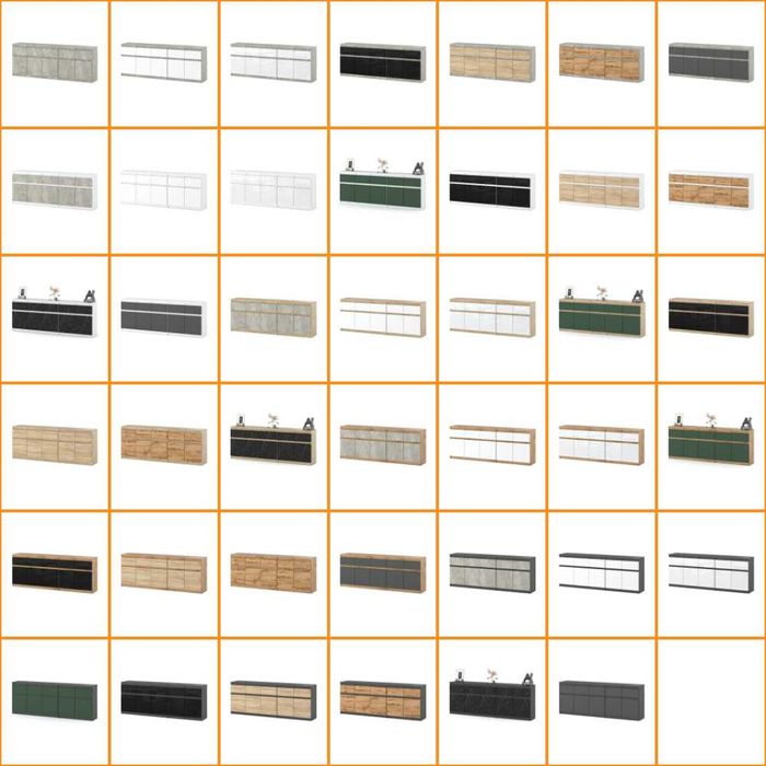 Komoda Duża Nowoczesna Do Salonu Best Oleksa 200cm Szafka 5 Szuflad