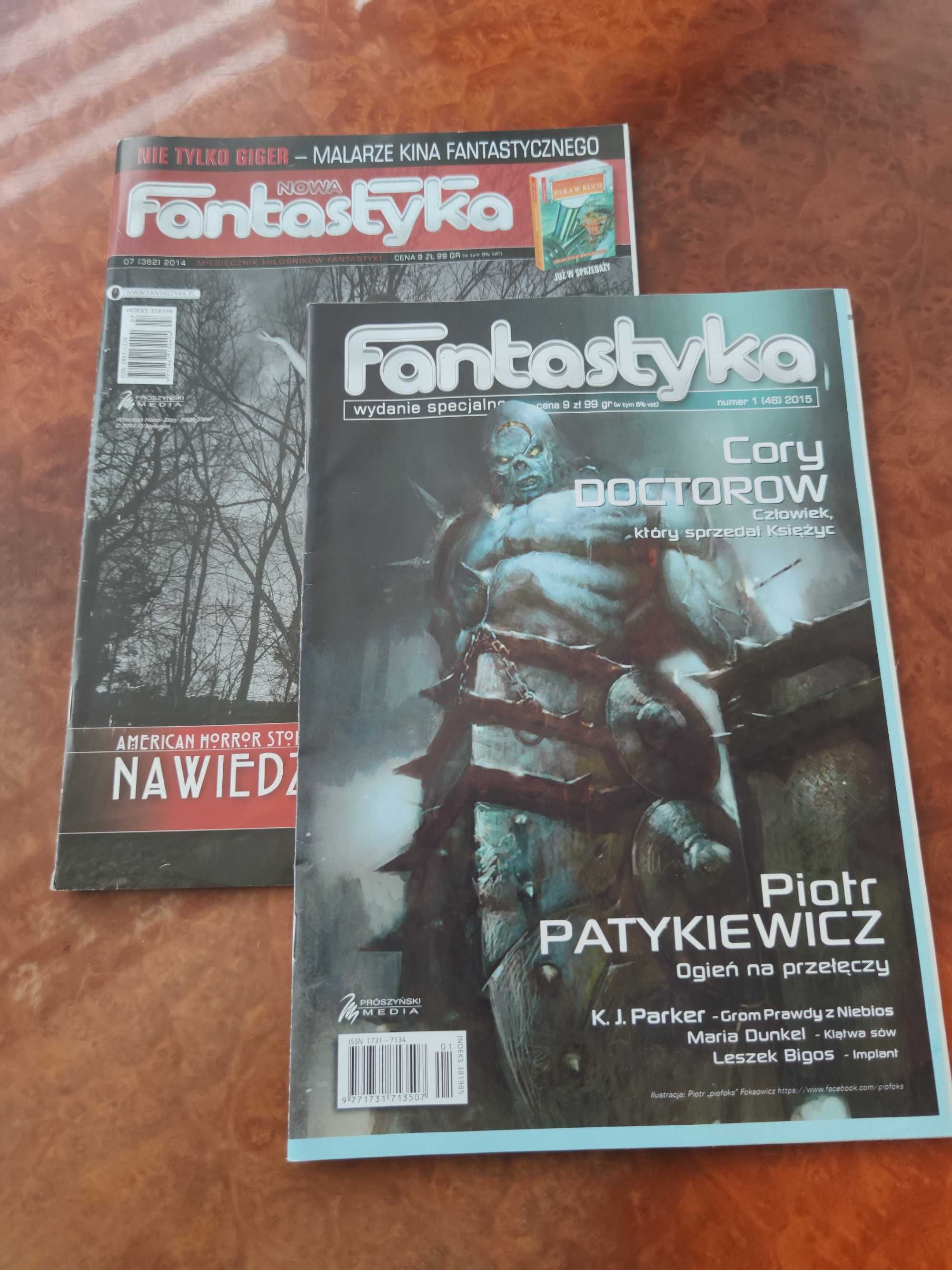 Nowa Fantastyka 07 (384) 2014 i Fantastyka 1 (46) 2015