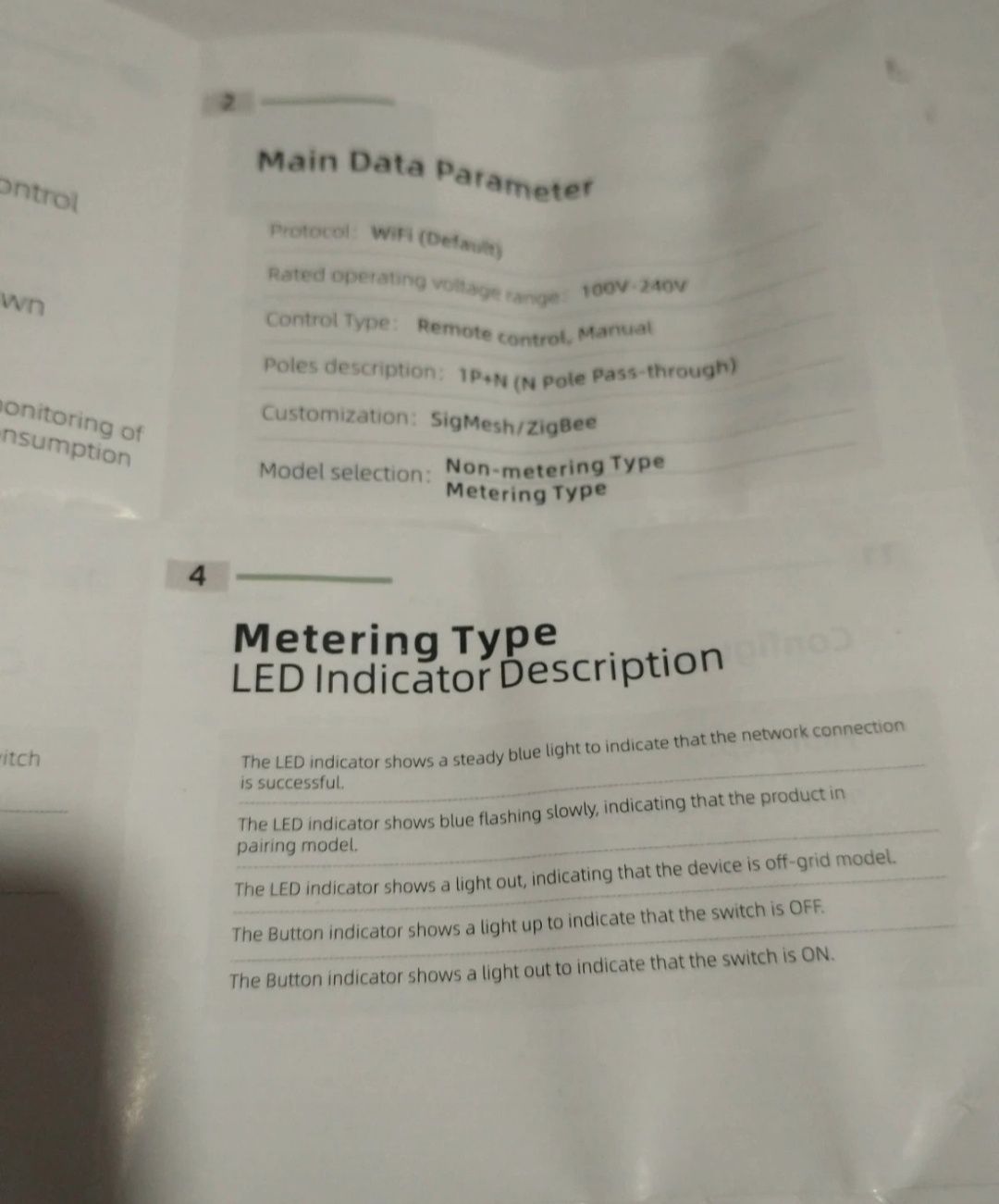 Interruptor Zigbee 63A meter