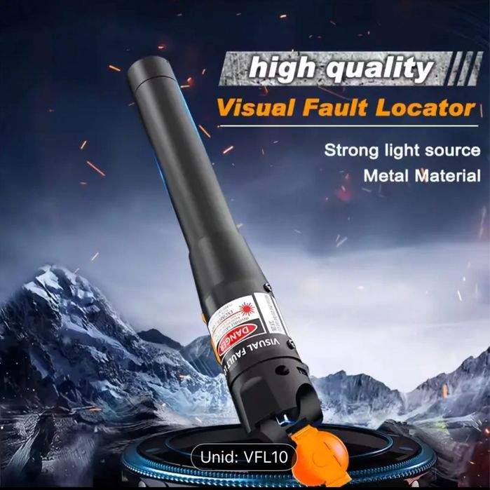 Caneta Portátil para Teste de Fibra Óptica 10Mw