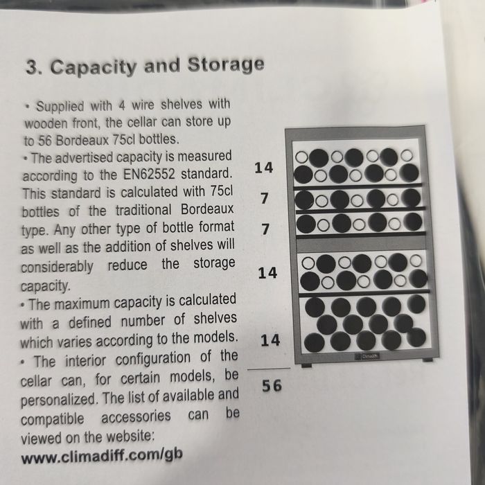 Cave de vinho Climadiff