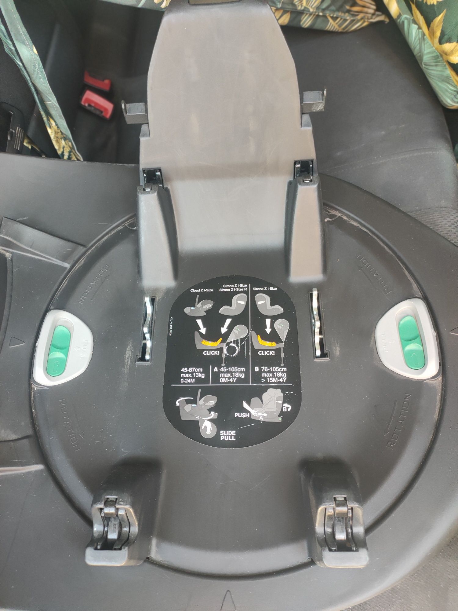 Fotelik samochodowy Cybex Strona Z I-Size 0-13 kg z bazą ISOFIX