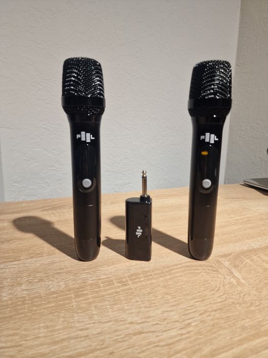 Бездротова мікрофонна система FEEL з двома ручними мікрофонами та прий