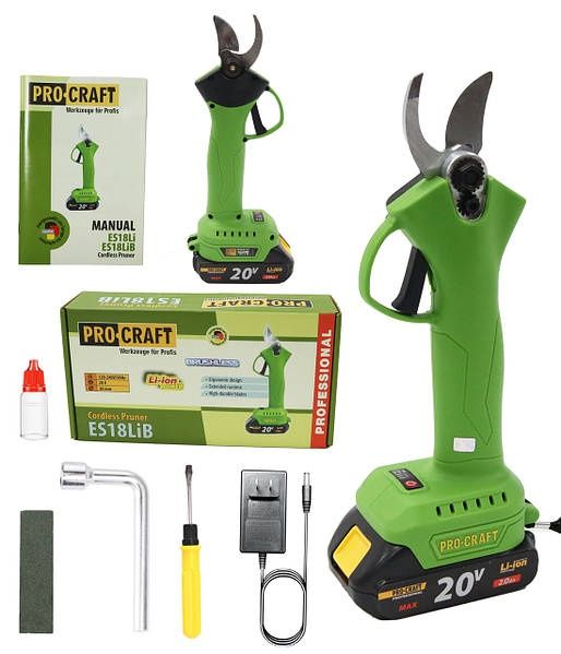 Ножницы садовые аккумуляторные (секатор) 2.0 Ah 20v Procraft ES18LiB