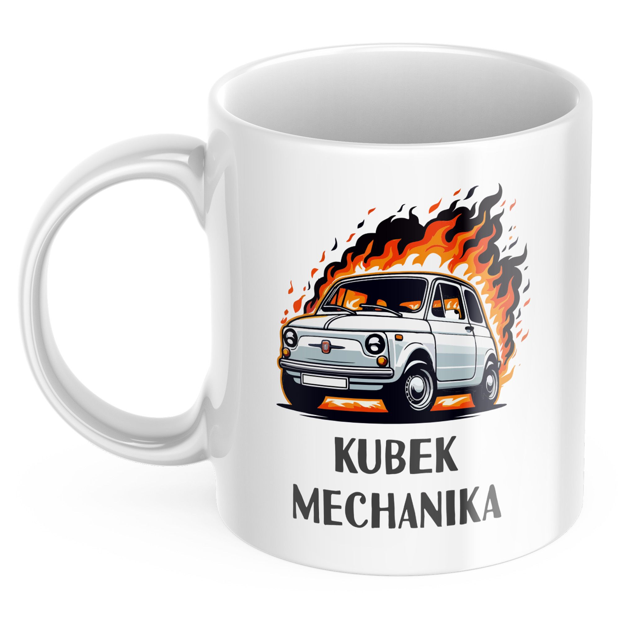 Kubek sublimacja 330ml śmieszny nadruk  DLA MECHANIKA