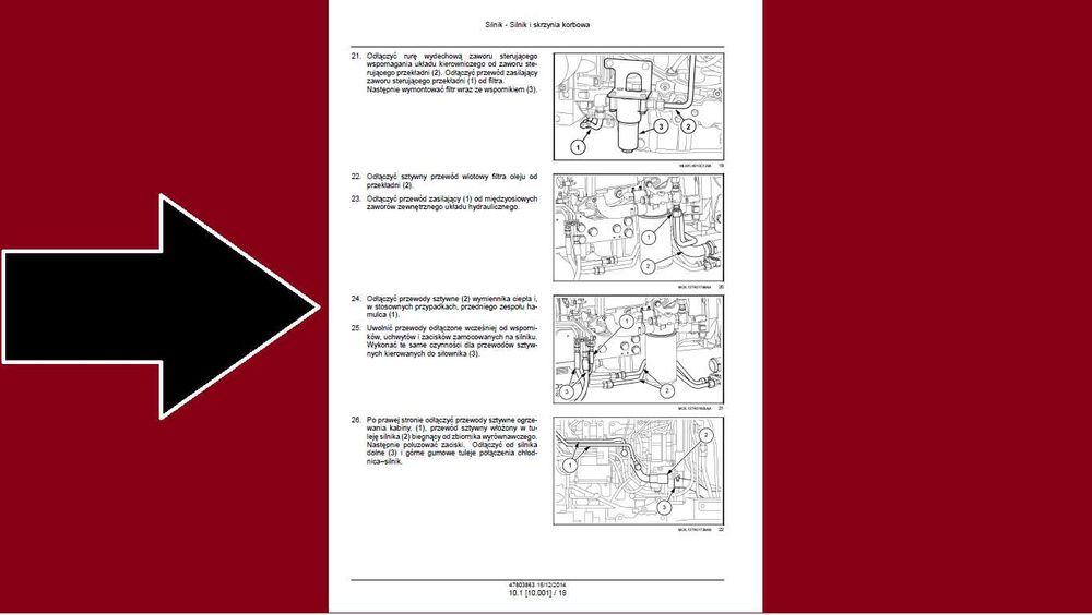 CASE Farmall C 75, 85, 95, 105, 115 instrukcja napraw po Polsku