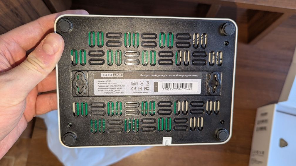 WI-FI роутер Totolink AC1200 A702R