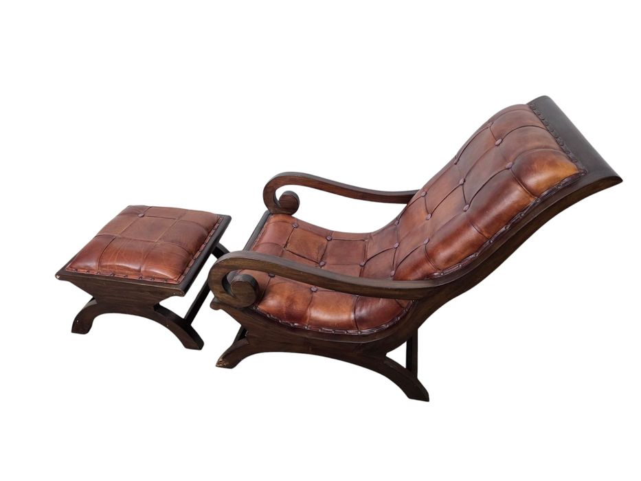 Fotel z podnóżkiem