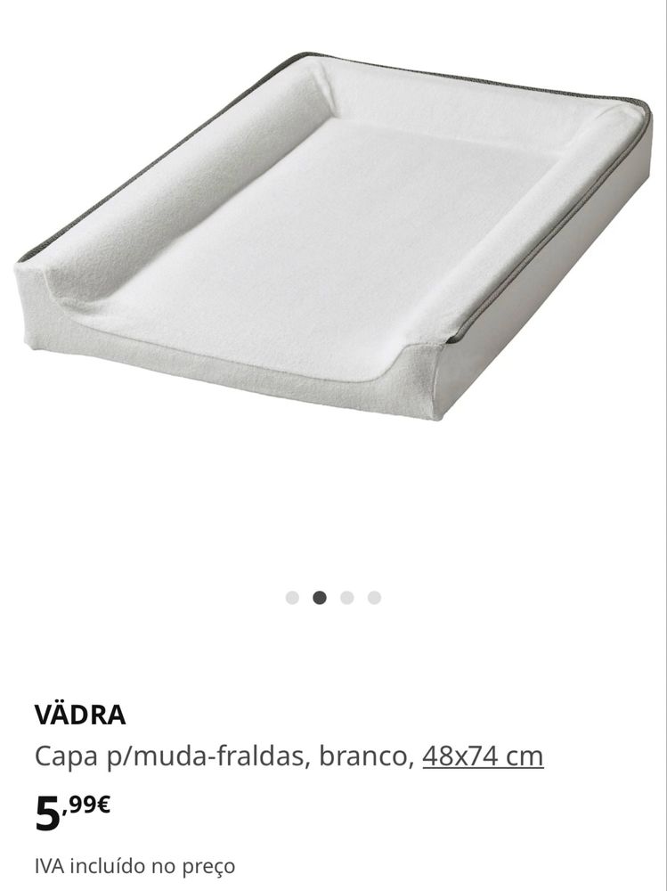 2 capas muda fraldas Ikea