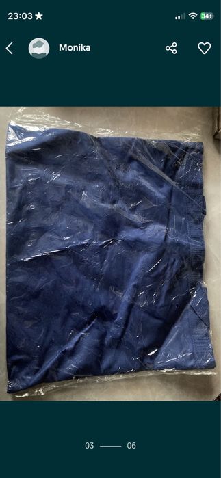 niebieska torba na plażę/na zakupy