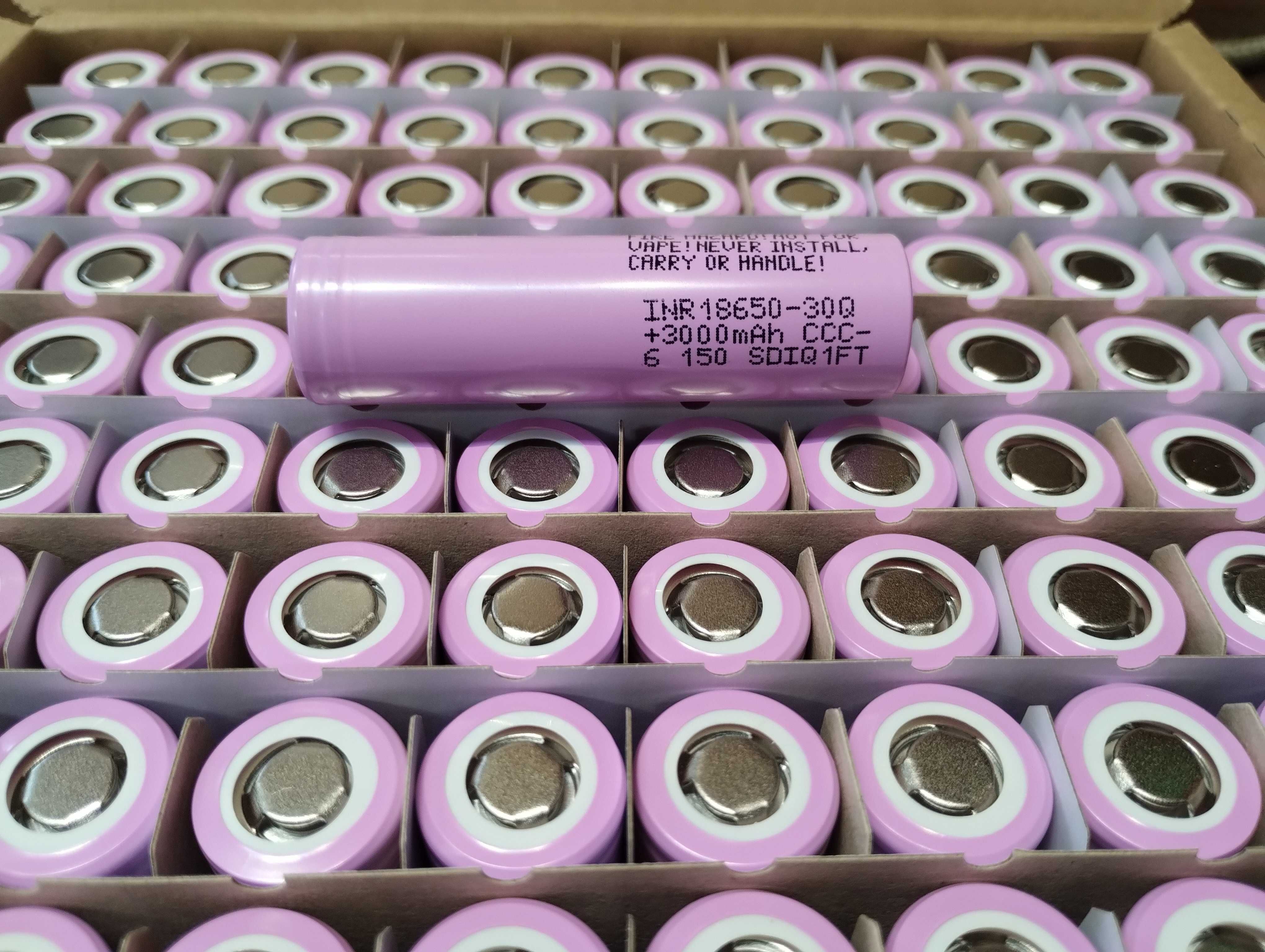 18650 Samsung 30Q 3000mAh 12mOm 20A 2025 РІК