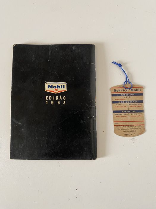 Guia e etiqueta antiga Mobil